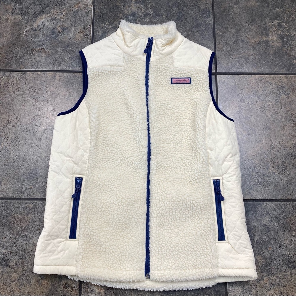 Women’s Vineyard Vines Full Zip Fleece Vest Size XS